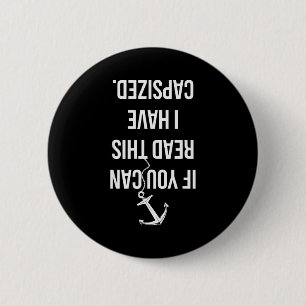 Grappig Zeilen Nautisch Bootvaren Zeilboot Liefheb Ronde Button 5,7 Cm