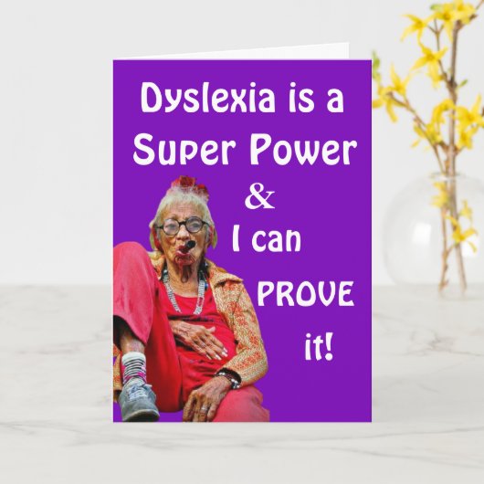 Grappig "zekere leeftijd" Birthday Kaart (Gele Bloem)