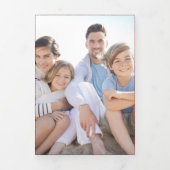 Grappig Zelden Kalm Altijd Helder Geruit Jute Foto Drieluik Wenskaart (Cover)