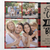 Grappig Zelden Kalm Altijd Helder Geruit Jute Foto Drieluik Wenskaart (Binnenzijde eerst)