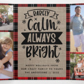 Grappig Zelden Kalm Altijd Helder Geruit Jute Foto Drieluik Wenskaart (Binnenkant midden)