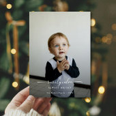 Grappig Zelden Rustig Altijd Heldere Kinder Foto Feestdagenkaart