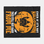 Grappig zelfs als het geen halloween fleece Blanke Deken (Voorkant (Horizontaal))