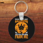 Grappig zelfs als het geen halloween Sleutelhanger (Achterkant)