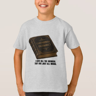 Grappig zelfverzekerd onjuist kinder T-shirt met g