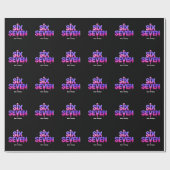 Grappig Zes Zeven 67 Meme Gen Alpha Cool Viral Sty Cadeaupapier (Vlak)