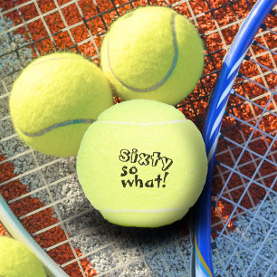 Grappig Zestig dus wat een Inspirerend 60ste verja Tennisballen