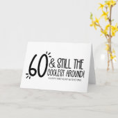 Grappig Zestig wordt Ouder 60ste Verjaardag voor V Kaart (Gele Bloem)