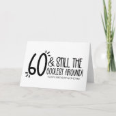 Grappig Zestig wordt Ouder 60ste Verjaardag voor V Kaart (Voorkant)