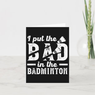 Grappig Zet De Slecht In De Badminton _ Shuttle Ba Kaart