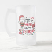 Grappig ziet dat je kerst drink matglas bierpul (Links)