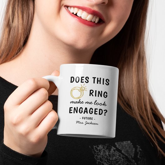 Grappig 'Ziet deze Ring er Verloofd uit?' Koffiemok