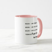 Grappig zijn Sterk & Gezond vs Eten Donuts Mok (Voorkant rechts)