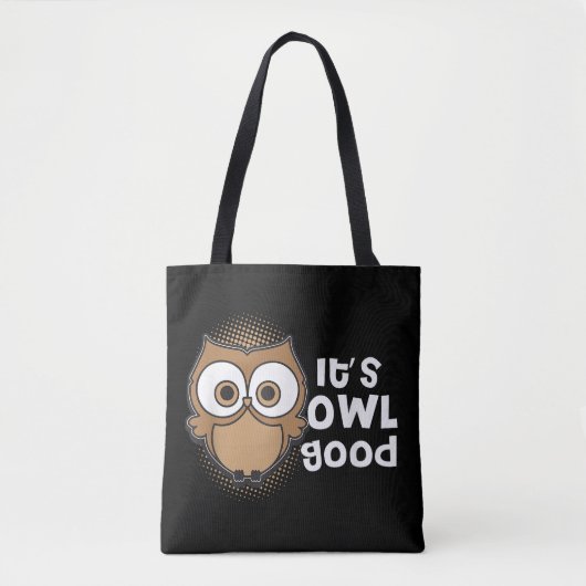 Grappig zijn uil goed cadeau dierenvriend tote bag (Voorkant)