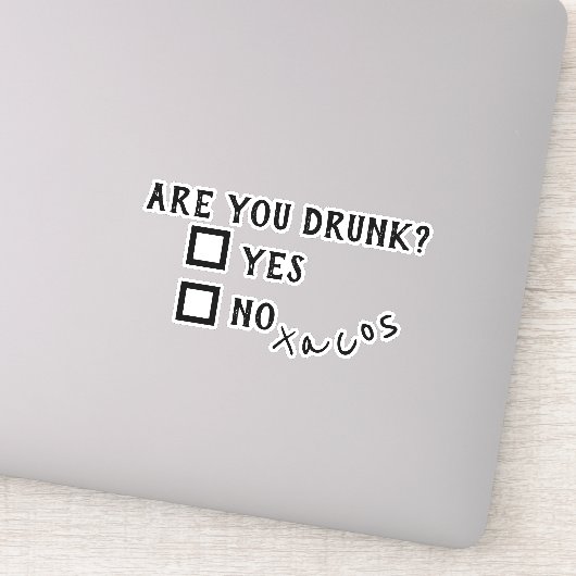 Grappig zijn uw Drink tacos-laptop Sticker (Detail)