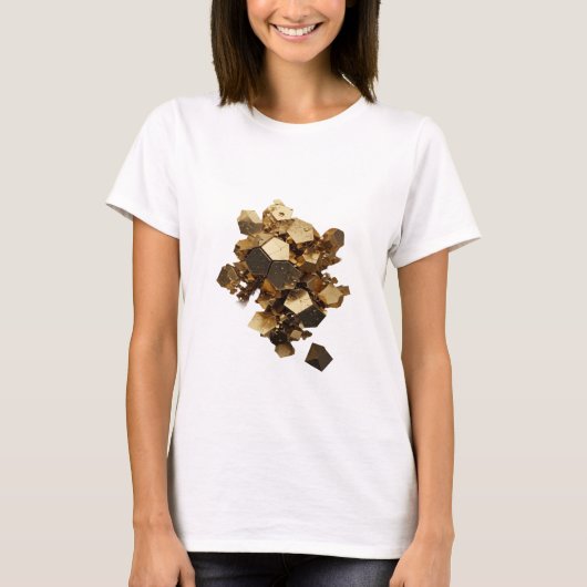 Grappig Zilver ABSTRACTE KUNST Statement T-shirt (Voorkant)