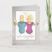 Grappig Zilver Jubileum Echtgenote Echtgenote Cart Kaart (Voorkant)