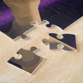 Grappig zingen ezel Boerderij dierlijke Paarse ach Legpuzzel (Zijkant)