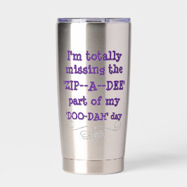 Grappig Zip-a-Dee-Doo-Dah Geïsoleerde Drinkbeker