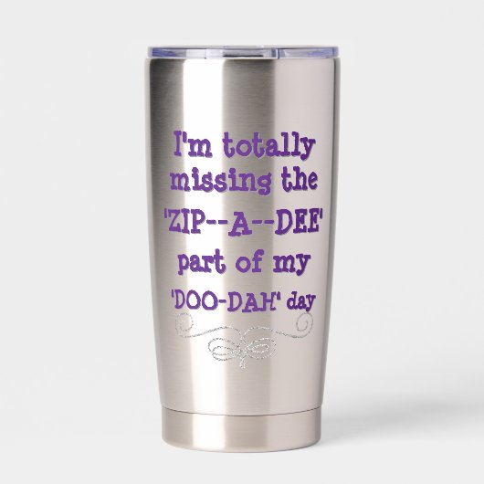 Grappig Zip-a-Dee-Doo-Dah Geïsoleerde Drinkbeker (Voorkant)