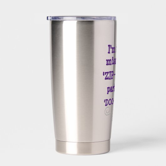 Grappig Zip-a-Dee-Doo-Dah Geïsoleerde Drinkbeker (Rechts)