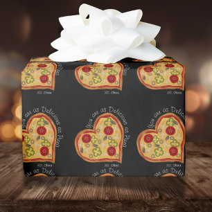 Grappig, zo lekker als een pizza Valentijnsdag Cadeaupapier