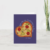 Grappig, zo lekker als een pizza Valentijnsdag Feestdagen Kaart (Voorkant)