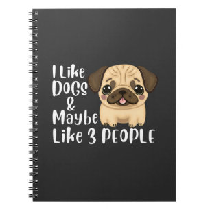 Grappig zoals honden en misschien 3 mensen Hondenl Notitieboek