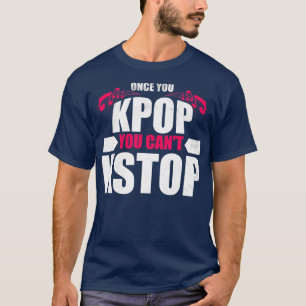 Grappig, zodra je op je kant, KPop Music T-shirt