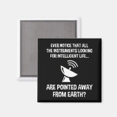 Grappig zoeken naar intelligent leven magneet (Voorkant / Achterkant)