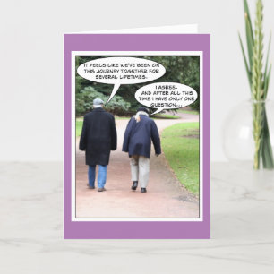 Grappig & zoet Jubileum Kaart