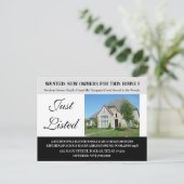 Grappig zojuist aangeboden ONROEREND GOED Briefkaart (Staand voorkant)