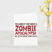 Grappig Zombie Cadeau Shirt Apocalyps Heren Dames Kaart (Gele Bloem)