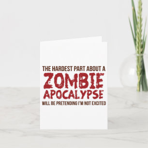 Grappig Zombie Cadeau Shirt Apocalyps Heren Dames Kaart
