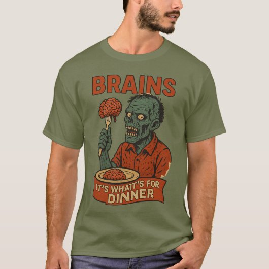 Grappig Zombie Halloween T-shirt (Voorkant)