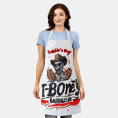 Grappig Zombie-ontwerp op een witte Schort (Gedragen)