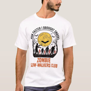 Grappig Zombie T-shirt met Gegraveerde Maan en Don