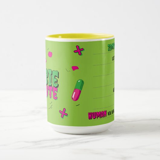 Grappig zombie tegengif. Ssst. Zombie voor... Mok (Midden)