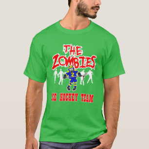 Grappig Zombie Toon Hockey Sport Team Voor Zombie T-shirt