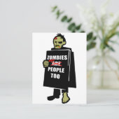 Grappig Zombie, Zombie was te veel mensen Briefkaart (Staand voorkant)