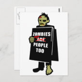 Grappig Zombie, Zombie was te veel mensen Briefkaart (Voorkant / Achterkant)