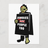Grappig Zombie, Zombie was te veel mensen Briefkaart (Voorkant)