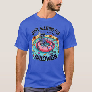 Grappig Zomer 2025 Spooky Skeleton Wachten op T-shirt