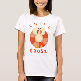 Grappig Zomer Vakantie Strand Chill Goose Zwembad  T-shirt