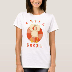 Grappig Zomer Vakantie Strand Chill Goose Zwembad T-shirt