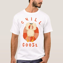 Grappig Zomer Vakantie Strand Chill Goose Zwemring T-shirt