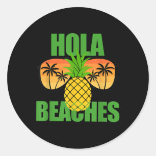 Grappig Zomer Vakantie Strand T Sun Gles Cruise Ho Ronde Sticker