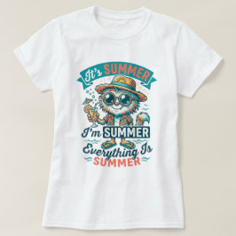 Grappig Zomer Wezen Retro Cartoon T-Shirt