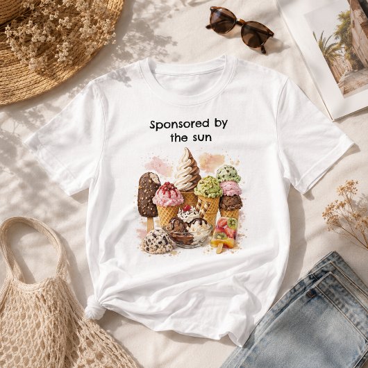 Grappig zomerijs voor kinderen t-shirt