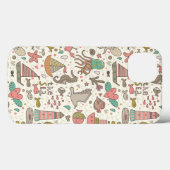 Grappig zomerpatroon met schepen Case-Mate iPhone case (Achterkant (horizontaal))